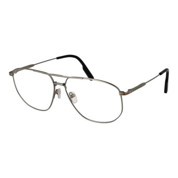 Ermenegildo Zegna Aviator Style Eyeglasses Men Silver Frames For Men